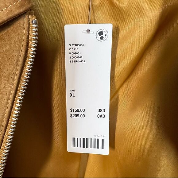 Kimchi Blue for Urban Outfitters NWT Women's Size XL Tan Sharona Suede Jacket - Picture 9 of 16